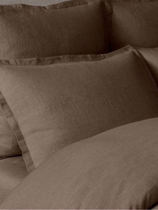Restoration Hardware Other - ITALIAN HERITAGE WASHED LINEN DUVET COVER - Restoration Hardware- Mochaccino